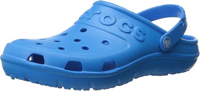 crocs with fur blue