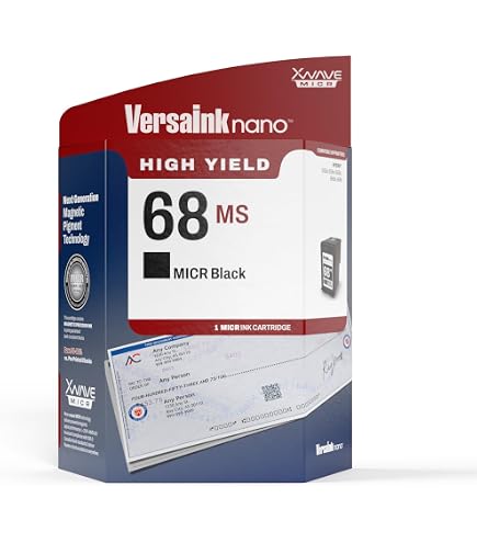 Amazon.com: VersaInk-Nano 65 MS MICR Black Ink Cartridge for Check