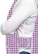 LINEN CLOSET Unisex Tabard Apron with Pockets 65/35 Poly Cotton view 2
