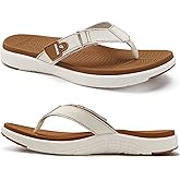 COFACE Flip Flops for Women with Arch Support Beach Thong Sandals for Woman Adjustable Fashion Orthopedic Sandal Outdoor