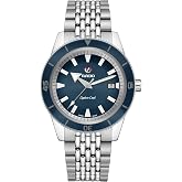 Rado - Captain Cook - Men's Automatic Swiss Watch - 42mm Blue Dial with Date - Silver Stainless Steel Bracelet - R32505203