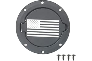 V8 GOD for Jeep Wrangler TJ 97-06 Gas Cap Cover Fuel Door Filler Tank Black - US Flag