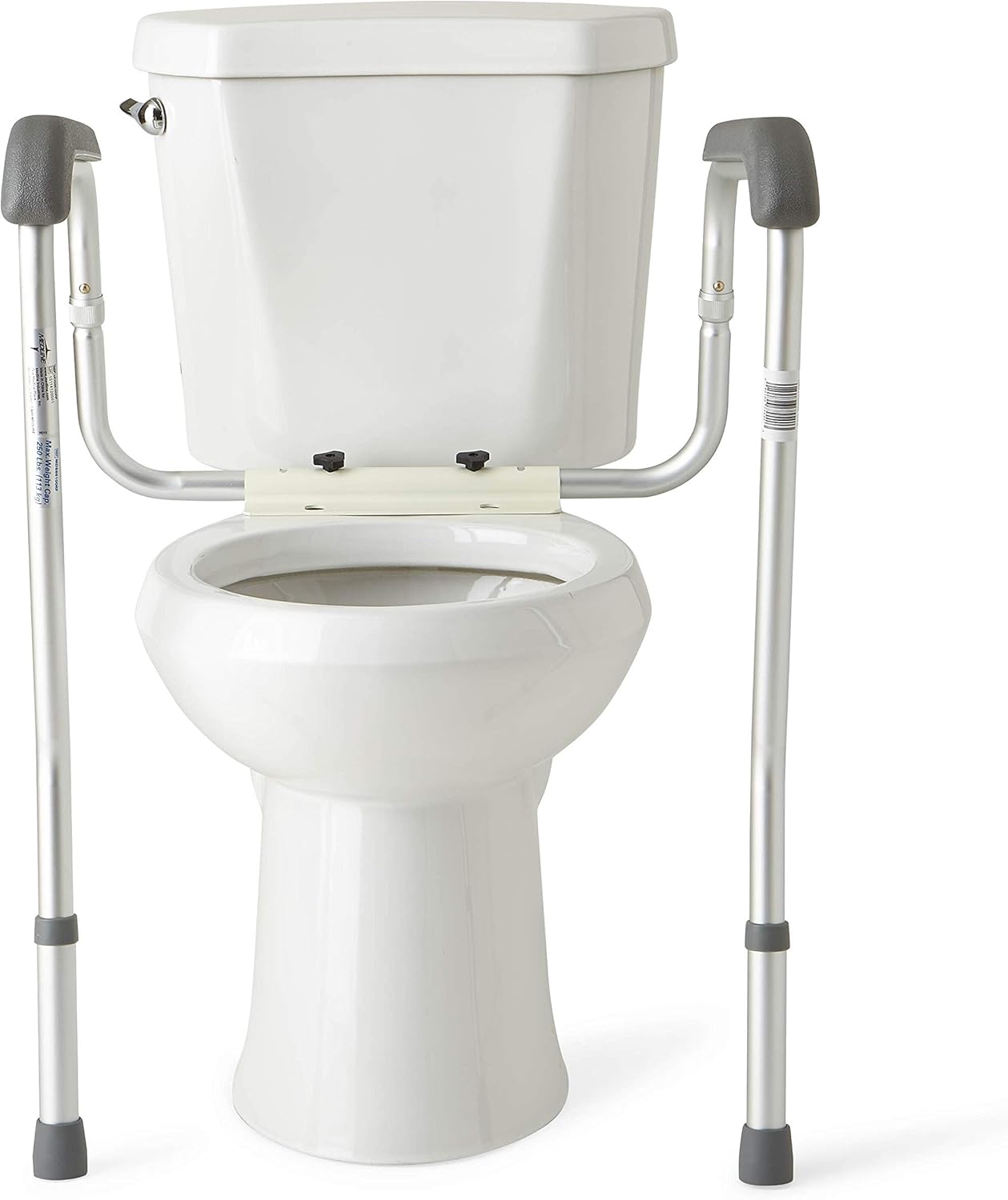 Medline Toilet Safety Rails, Safety Frame for Toilet with Easy Installation, Height Adjustable Legs, Bathroom Safety: Health & Personal Care
