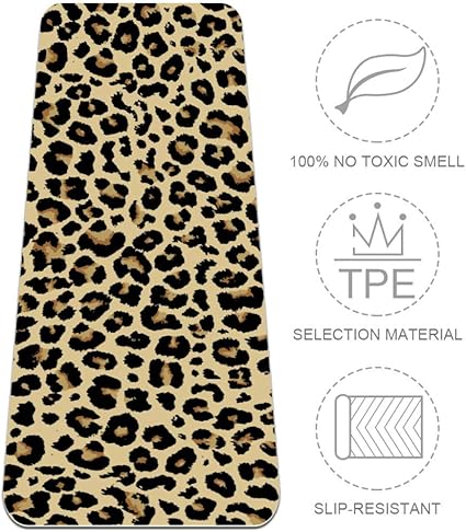 leopard yoga mat