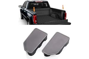 Moonlinks Compatible with GMC Sierra/Chevy Silverado Stake Pocket Covers 2019-2023,Bed Rail Stake Pocket Hole Plug Caps for Sierra Denali/SLE/SLT/AT4/Base and Silverado High Country/LT/LTZ (2 Pieces)