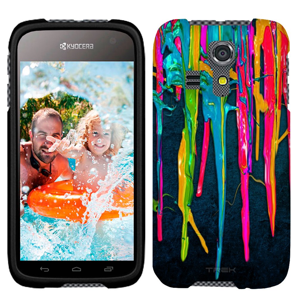 Kyocera Hydro Vibe Case, Snap On Cover by Trek Melted Birthday Candles Case