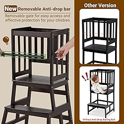 COSYLAND Kids Kitchen Step Stool, Toddler Standing