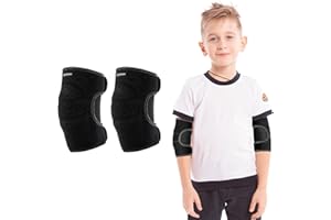 YEEKORO Kids Elbow Pads Breathable Arm and Elbow Protector for Boys, Girls, and Teens Crashproof Compression Sleeve for Skiin