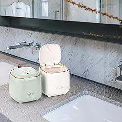 Foraineam 2 Pack Tabletop Trash Can with Pop-up