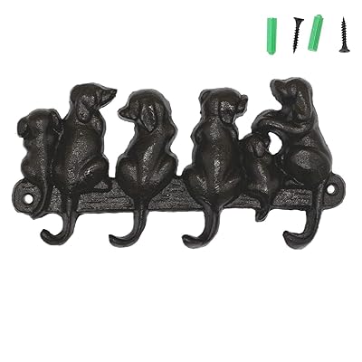 Decorative Cast Iron Dog Tail Wall Hook with Screws Uganda Ubuy - Main Image