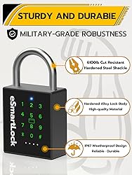 Pothunder Heavy Duty Smart Padlock, Outdoor Padlock