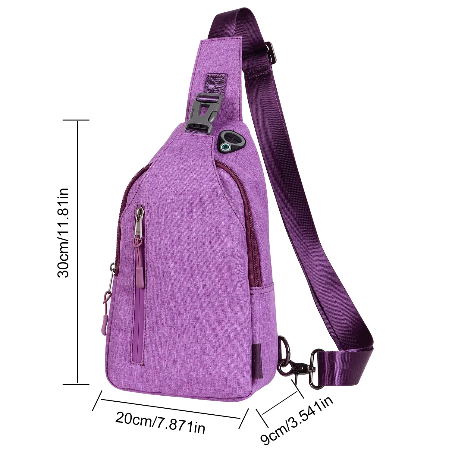 Sling Crossbody Bags Trendy Travel Anti Theft Safe Purse Bags for Women Men Waterproof