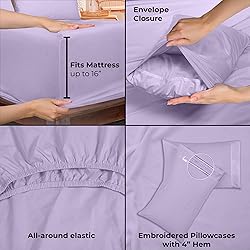 ROYALE LINENS - 4 Piece Queen Bed Sheet - Soft