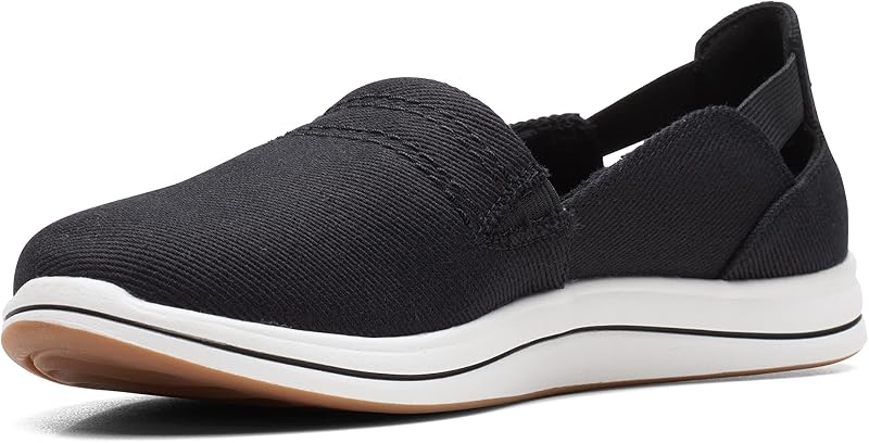 Breeze Step II - Mocassins Femininos, Pretos -, 9 Narrow