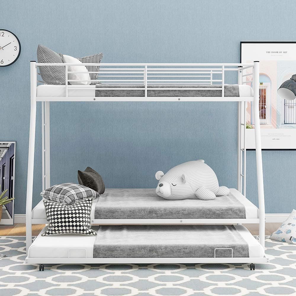 low bunk bed with trundle