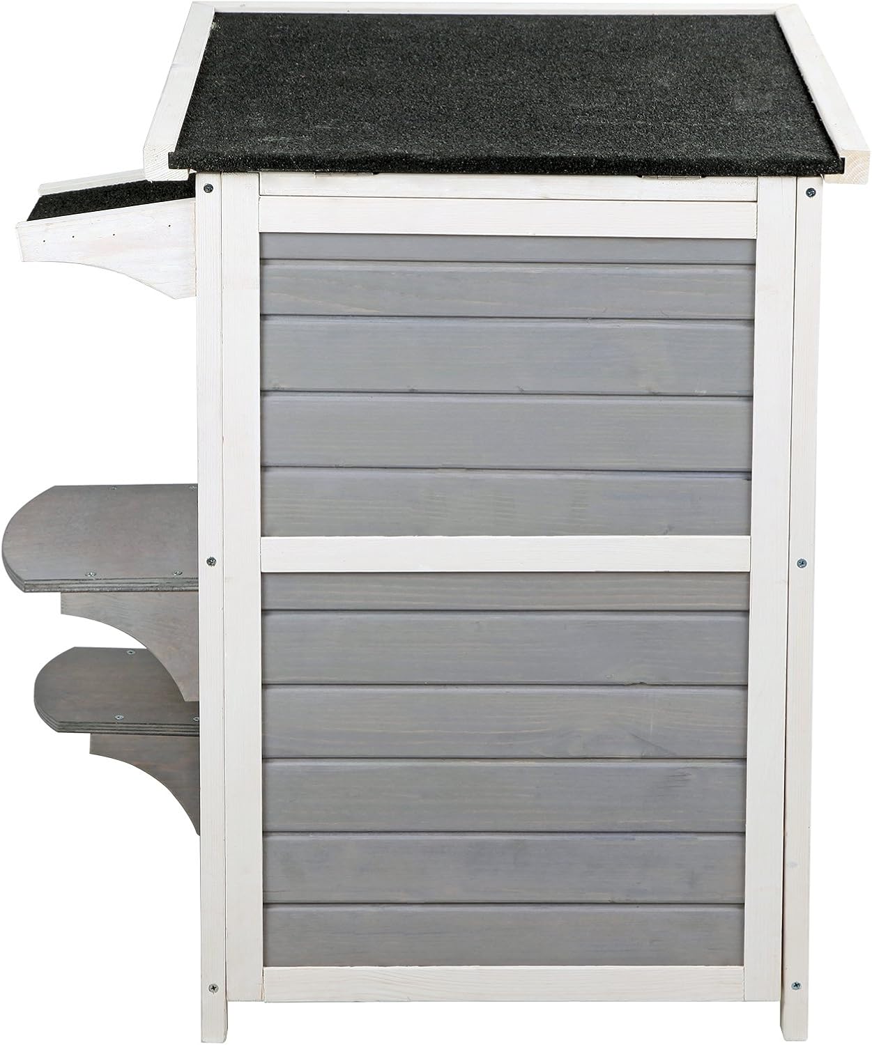 Petsfit 2-Story Weatherproof Outdoor Kitty Cat House/Condo/Shelter with Escape Door : Pet Supplies