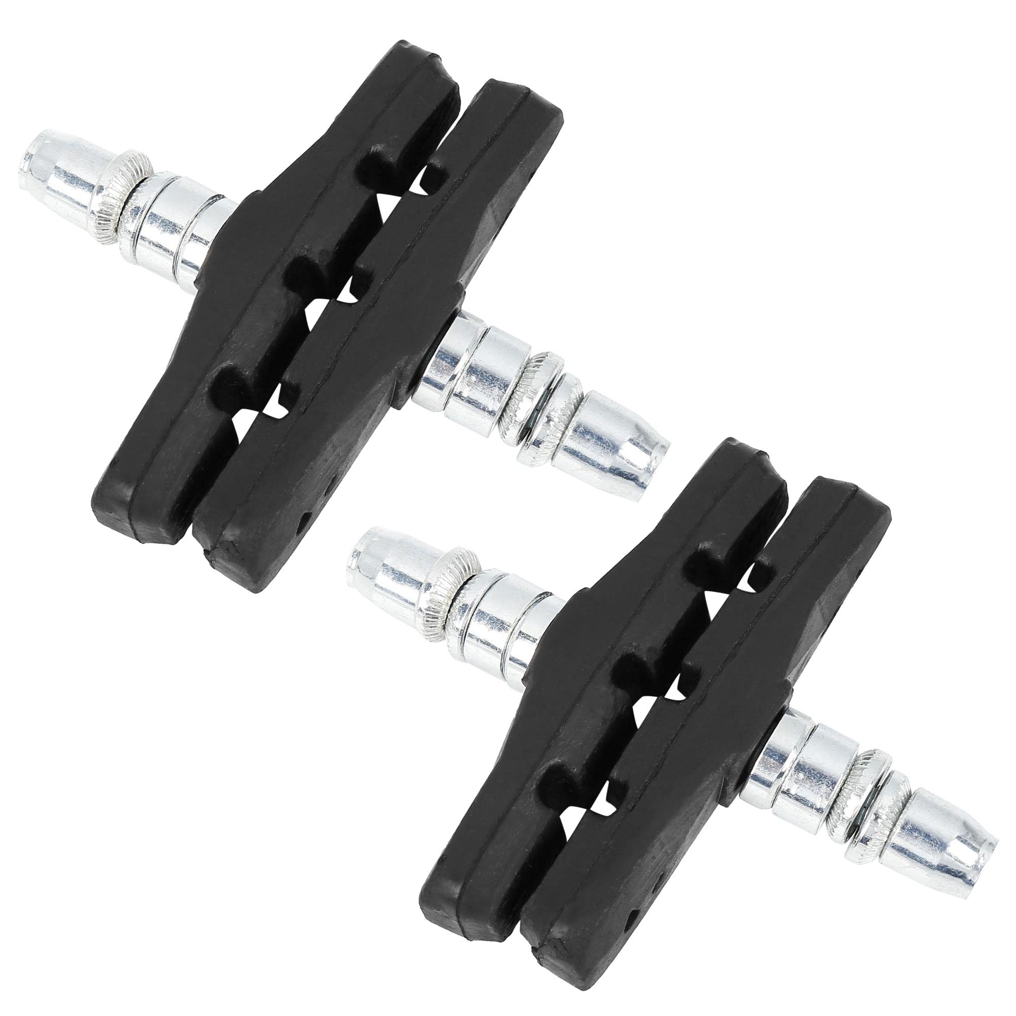 sourcing map Bike Bicycles Black Rubber Nonslip Brake Pads 4 Pcs