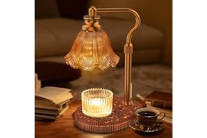 Candle Warmer Lamp with Adjustable Height - Flameless 4-Level Dimmable Wax Warmer, Timer Function & Stylish Design in Multipl