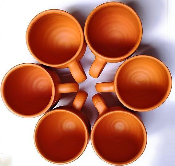 Buy KSI Handcrafted Mitti Ke Cup/Clay Cup/Kullad Cups/Chai ke Cup