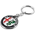 AULPEE Alloyed Car Keychain for Car 3D Metal Key Chain Gifts for Women and Men Keyring Universal Size