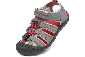 DREAM PAIRS Boys Girls Closed-Toe Outdoor Summer Sport Sandals for Little/Big Kid