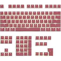 Amazon.com: Happy Balls Pink Pudding Keycaps Translucent PBT ...