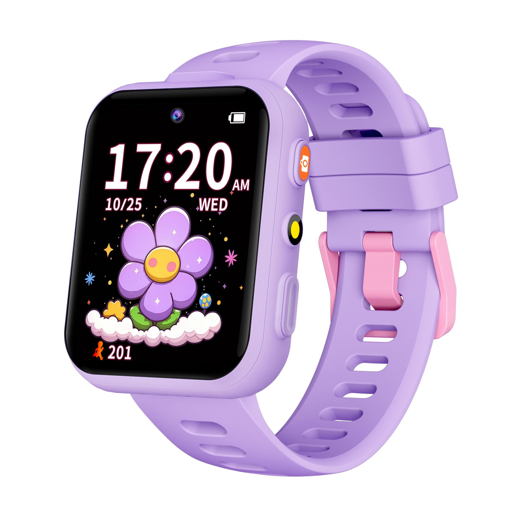 Photo 1 of TICTIKY Smart Watch for Kids, Kids Watch with 2 Cameras, 30 Puzzle Games, Learning Cards, Video Music Player, Audiobooks, Pedometer, Alarm Clock, Torch, Birthday Gifts Toys for Kids Girls 4-10