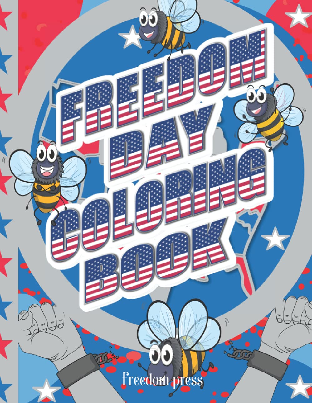 amazon com freedom day coloring book a juneteenth bee coloring activity book for kids of all ages 9798507108114 press freedom books