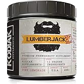 Kodiak Supplements LUMBERJACKED Pre Workout Supplement with CarnoSyn 30 Servings - Better Pumps, Strength, Energy, and Focus - No Crash (Pink Lemonade)
