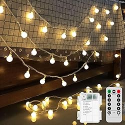 GHUSTAR Battery Operated LED Globe String