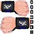 BEAST RAGE Wrist Wraps for Weightlifting - Adjustable Lifting Straps With Thumb Loop for Enhanced Gym Support, Powerlifting, Bodybuilding and Workout