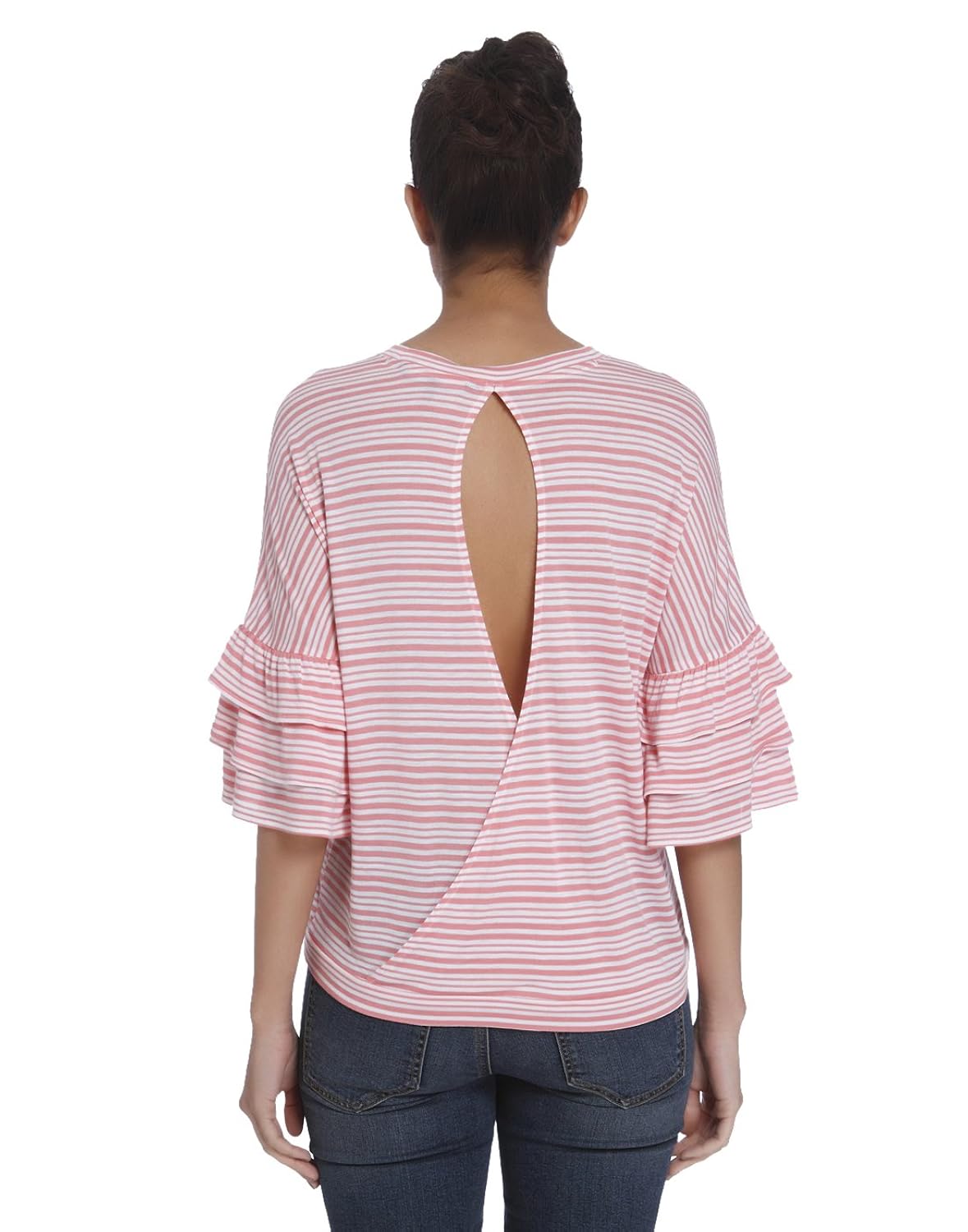 vero moda women's striped loose fit t-shirt