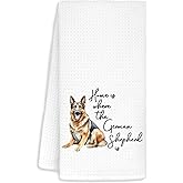Jvpke German Shepherd Gifts for Women Men, German Shepherd Kitchen Dish Hand Towels for Bathroom Kitchen 16×24 Inch