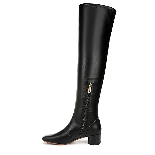 FRANCO SARTO WOMENS NOVARA SQUARE TOE OVER THE KNEE BOOT BLACK 5 M