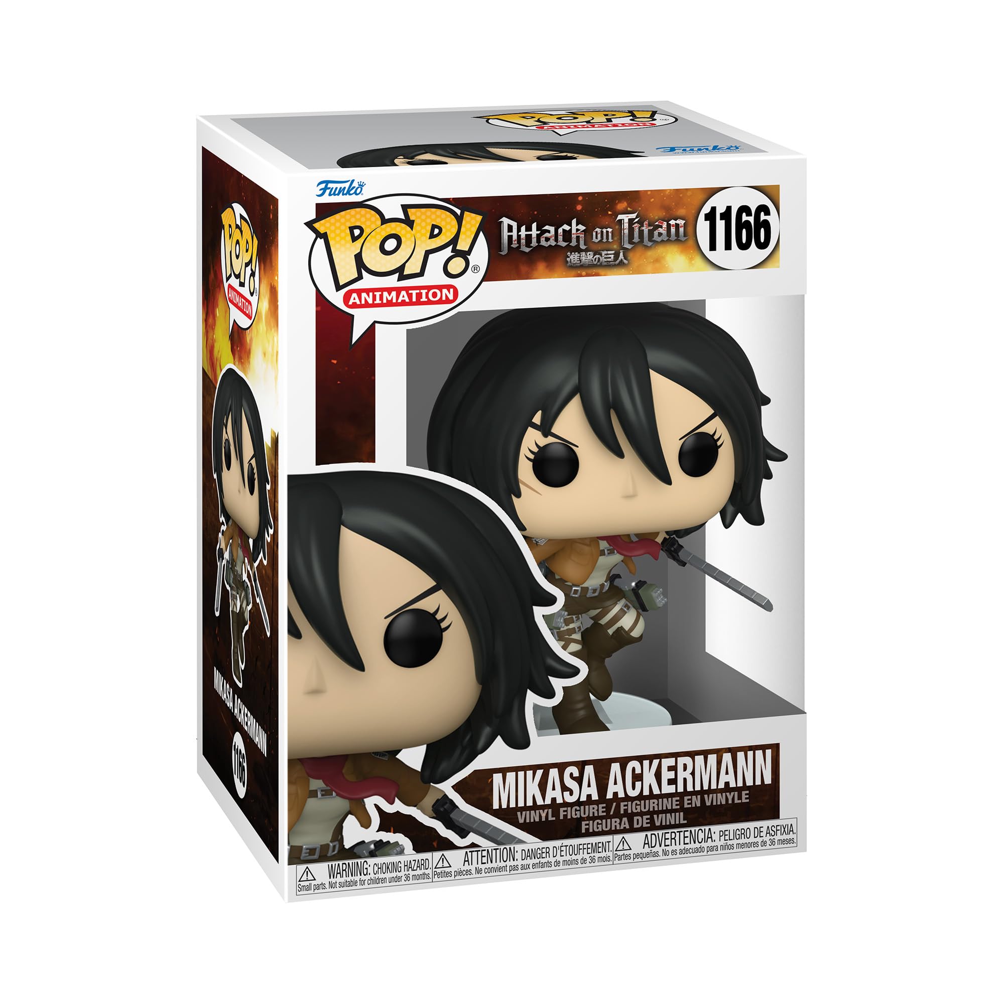 Funko POP! Animation: Attack on Titan - Mikasa Ackerman - Collectable Vinyl Figure - Gift Idea - Official Merchandise - Toys for Kids & Adults - Anime Fans - Model Figure for Collectors and Display