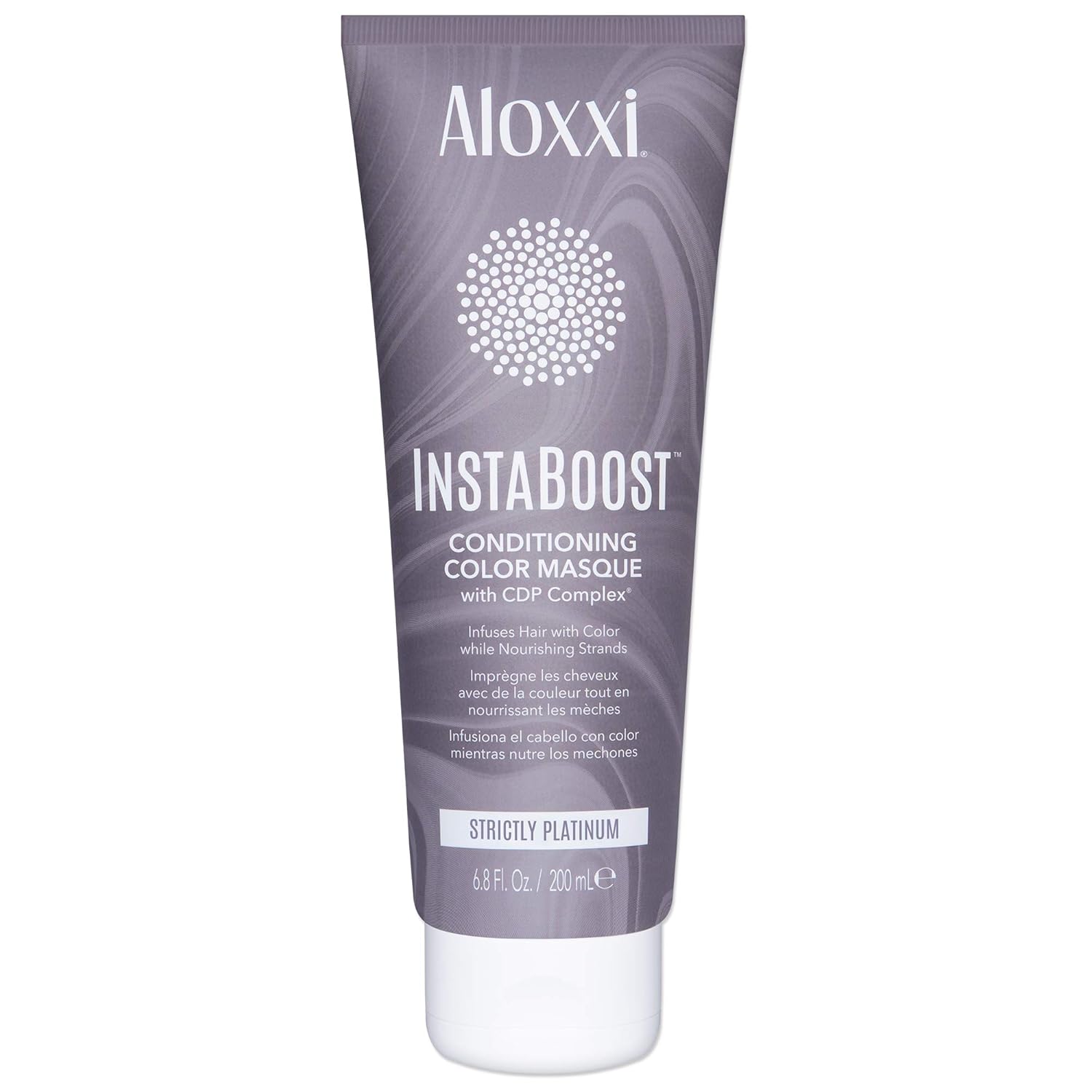 ALOXXI InstaBoost PLATIUM Color Depositing Conditioner Mask – Instant Temporary Hair Color Dye - Hair Color Masque for Deep Conditioning (Strictly Platinum), 6.8 Fl Oz: Premium Beauty