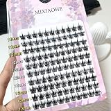 BSMKCL 110 Cluster Lashes Mix 11-13mm 30D C Curl Reusable Natural Extension view 4