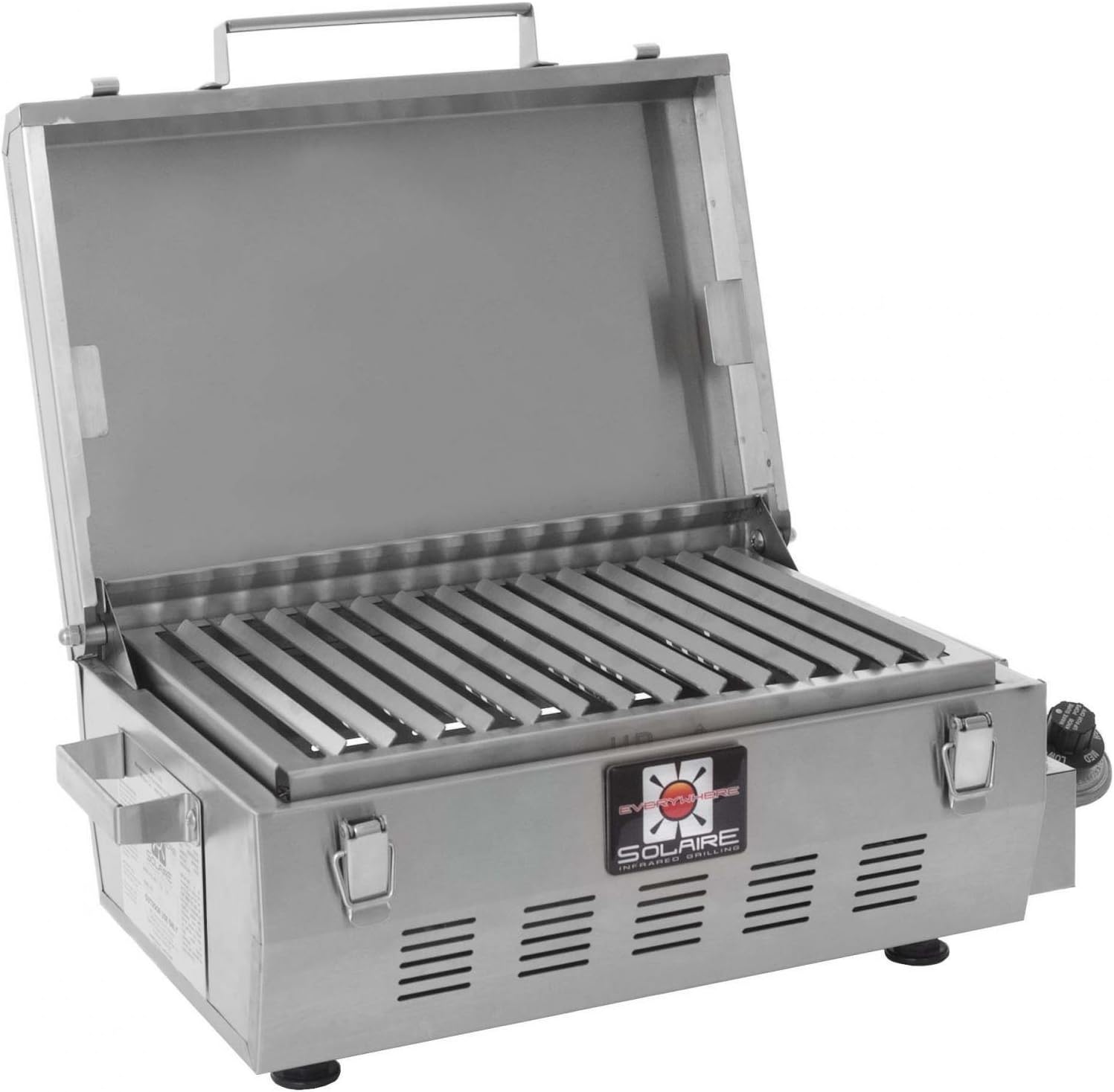 review Pellethead Solaire SOL-EV17A Everywhere Portable Infrared Propane Gas Grill Package with Free Grilling Utensils