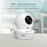 Babysense 5” HD Non-WiFi Split-Screen Baby Monitor 2 Cameras 720p view 9