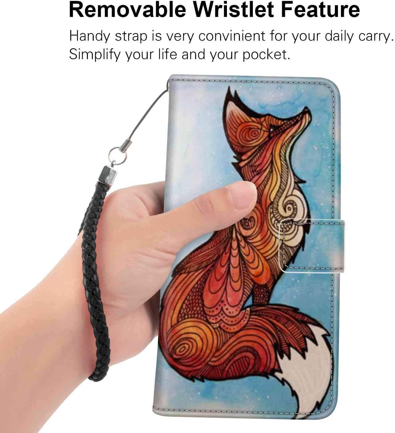Fox Wallet Case for iPhone 5 iPhone 5S iPhone SE 5.5 Inch for Women