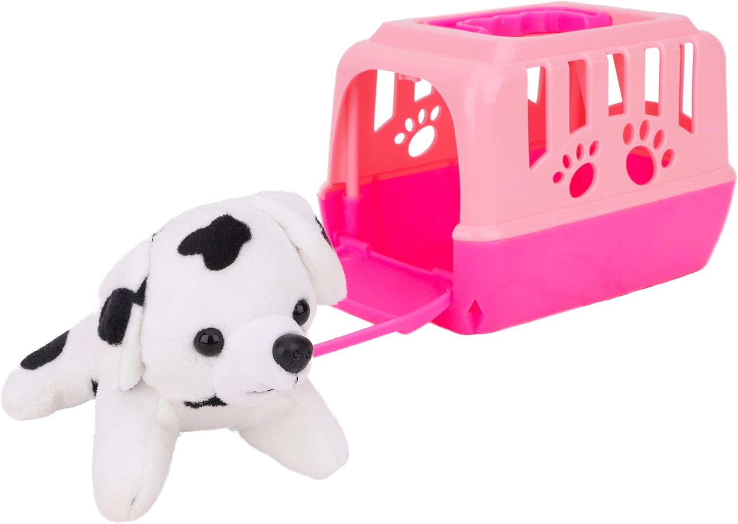 Toyland® 15cm Plush Puppy Dog In Carrier - Assorted Colours - 1 At Random, gray, 15cm x 9cm x 11cm - Image 5