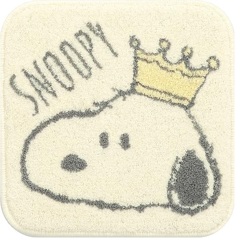 Amazon センコー スヌーピー クラウンスヌーピー マルチマット 約38 38cm アイボリー ラグ カーペット オンライン通販