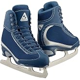 Jackson Ultima Softec Vista ST3200 ST3201 Figure Ice Skates for Women and Girls/Black, Navy, White Bundle with Guardog Skate Guards Jackson Skate Bag JL350