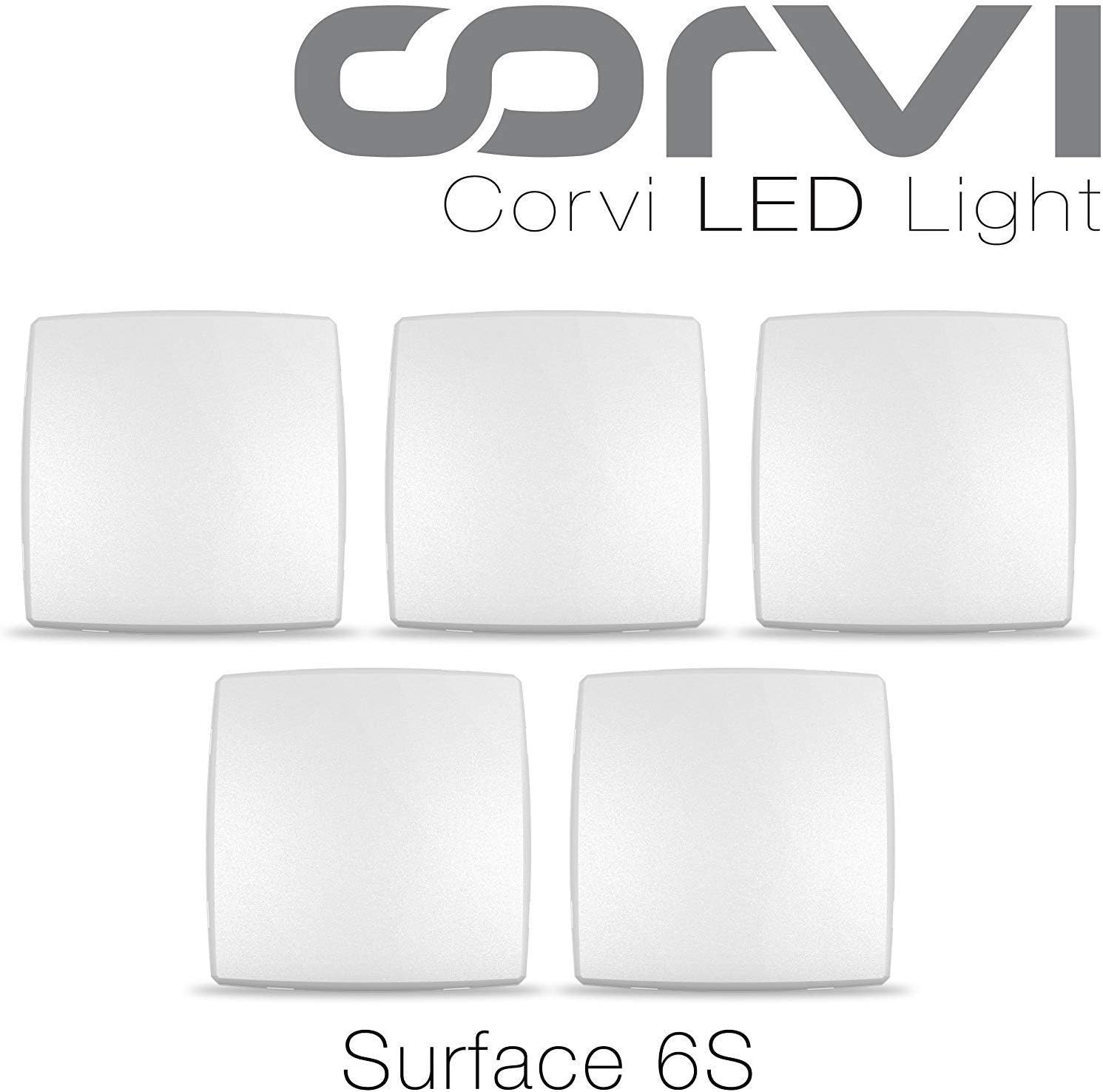 Corvi LED - 15 Watts - Surface 6S (Easy White - Pack of 5) (Easy White)