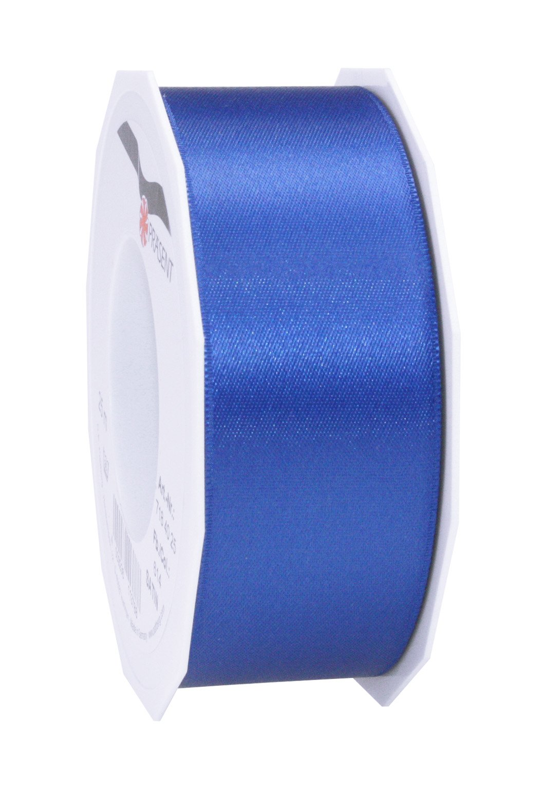 PRÄSENT - Satin Ribbon Royal Blue 40 mm width, 25 m length — image 1