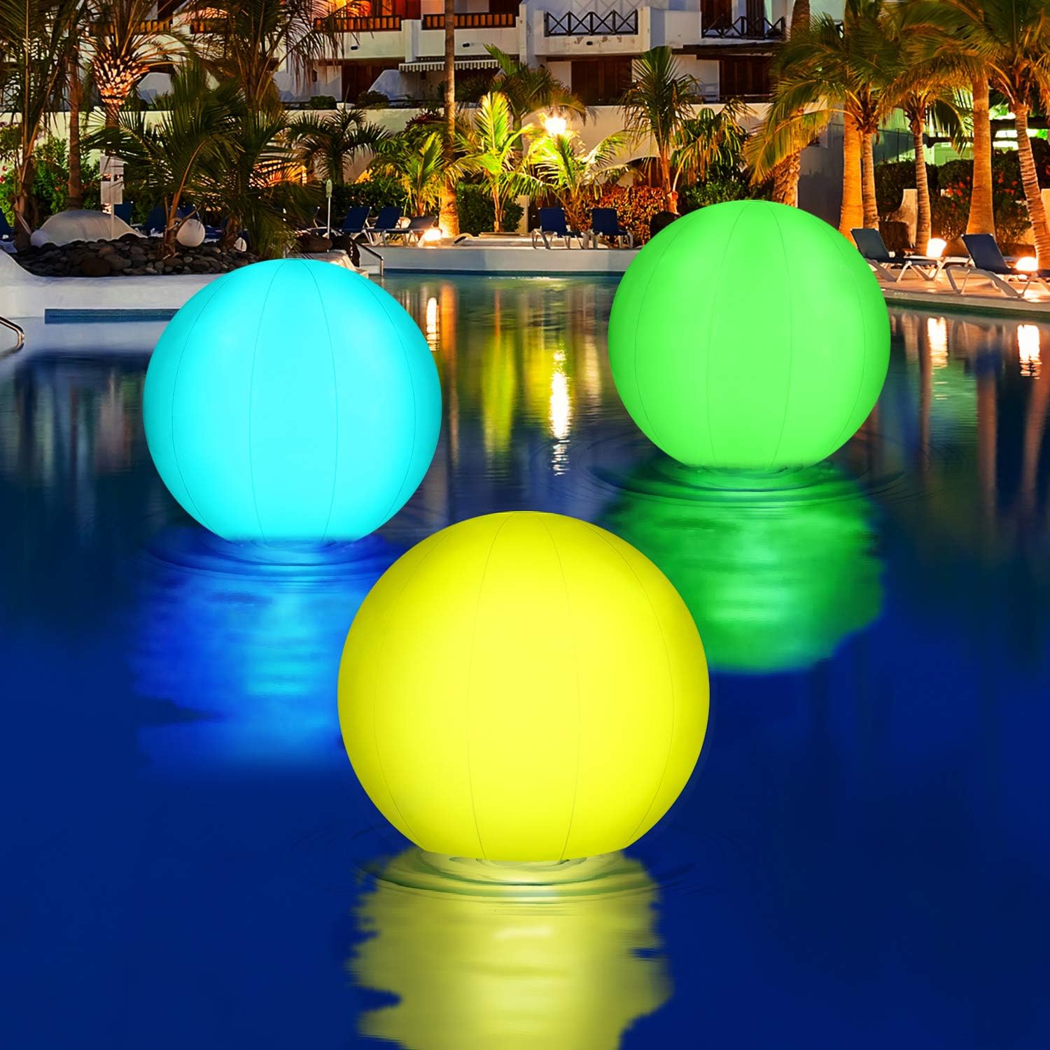 glow beach balls