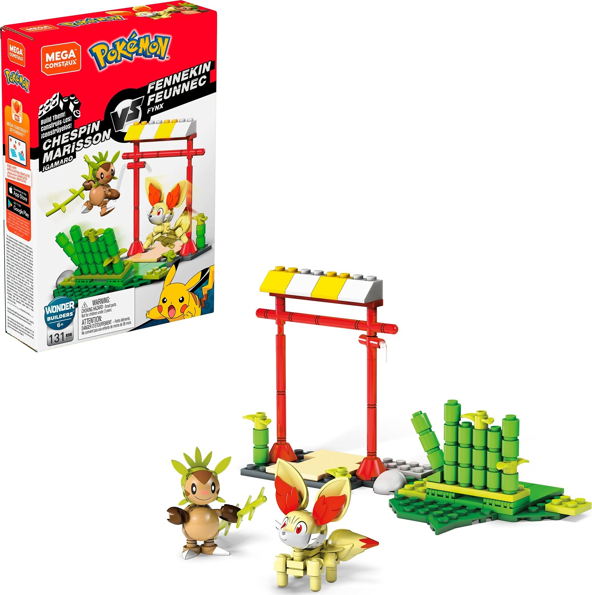 Mega Construx Pokémon Chespin Vs. Fennekin