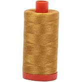 Aurifil A1050-5022 Solid 50wt 1422yds Mustard Mako Cotton Thread