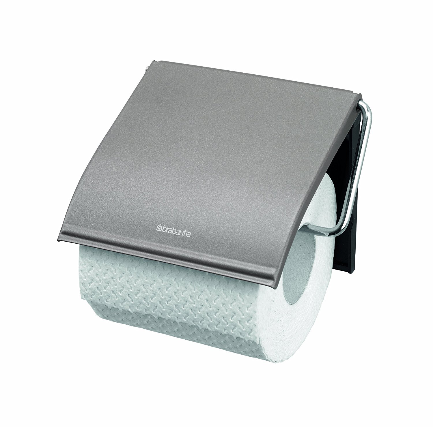 Brabantia Toilet Roll Holder - Platinum - Grey - 20 x 8 x 6 cm
