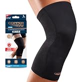 Copper Fit PRO Recovery Knee Compression Sleeve | Knee compression sleeve for arthritis support, knee pain relief, joint stability, and recovery support.